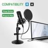 Studyjny mikrofon kondens. USB 192 kHz/24-bitowy - zestaw [23050000781]
